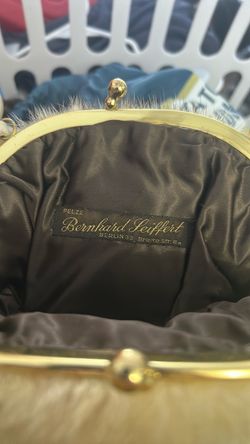 Bernhard Seiffert Vintage Fur Clutch Bag