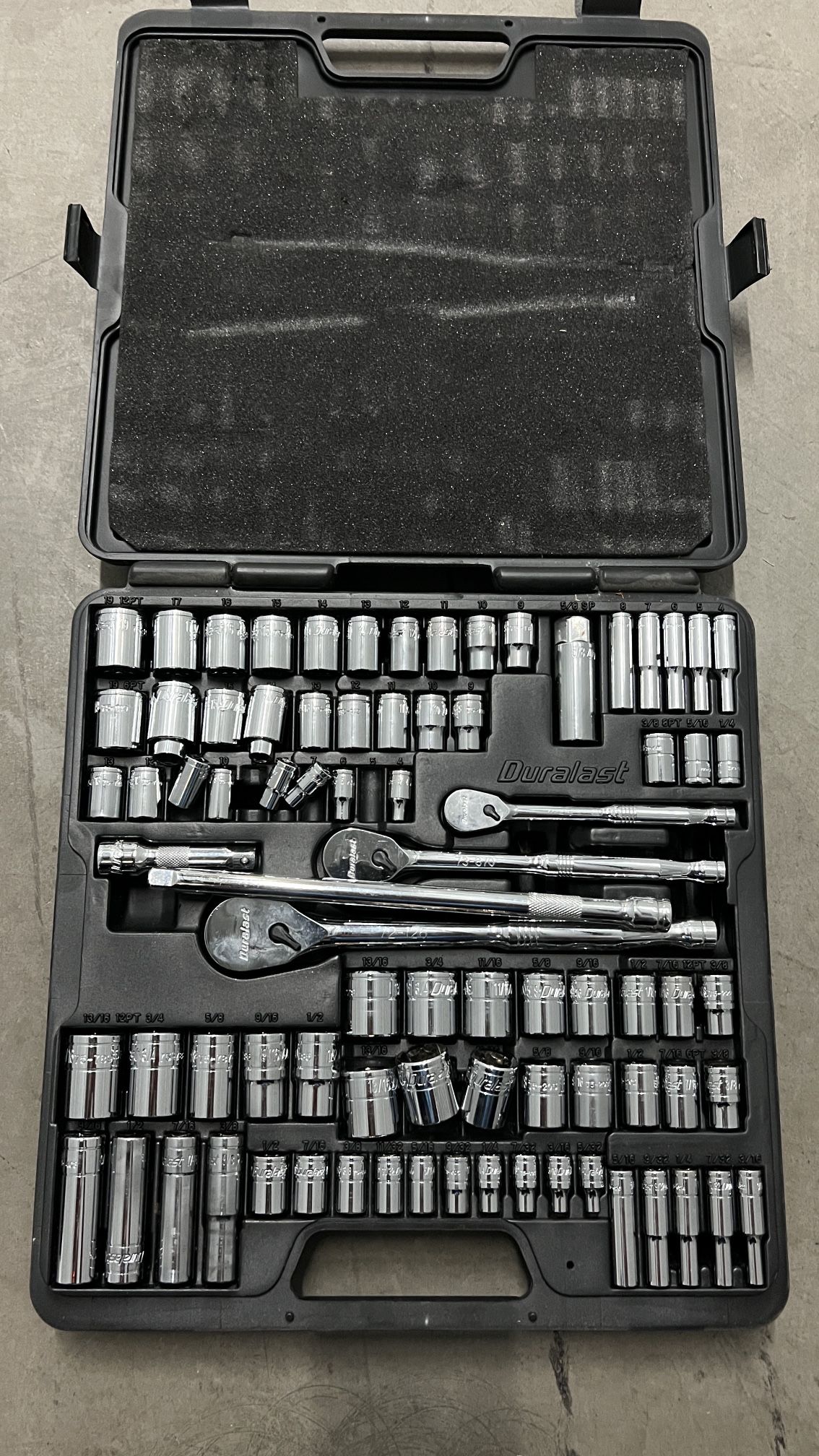 Basics Mechanic's Socket Tool Set With Case, Metric Sizes, 145-Piece