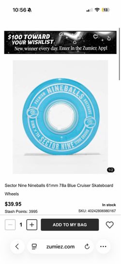 61 mm nine ball blue 78A sector