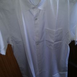 White Sleeveless Dress Shirt