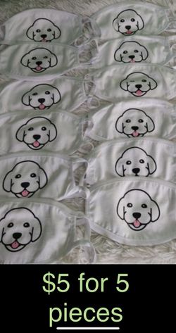 Cute puppy face mask