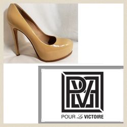 Pour La Victoire Nude Platform Pumps size 37.5/7.5
