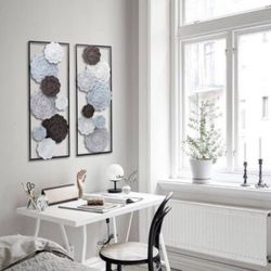 Metal Floral Wall Sculpture 