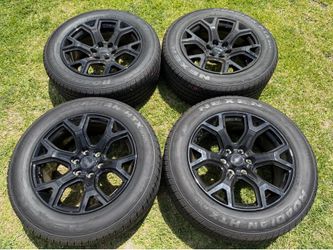 (4) 20” Wagoneer Wheels with Nexen Roadian HTX RH5 tires 275/55R20 Nexen Roadian HTX RH5 tires