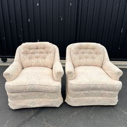Pair of Vintage  Club Chairs