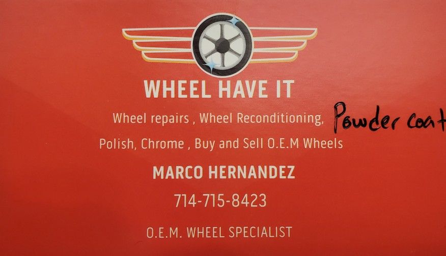 Powder Coat Rims / Wheels