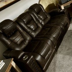 🔥 3-Piece Power Reclining Theater Sofa Set - Great Condition! 🔥 💰 Asking: $2,000 for the full set (will not sell separately)