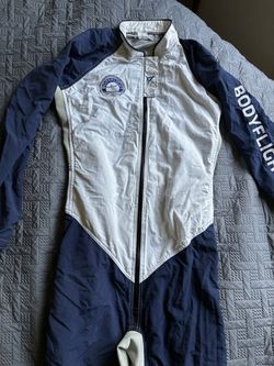 LiquidSky Bodyflight Indoor Skydiving Flight Suit Blue White Size M