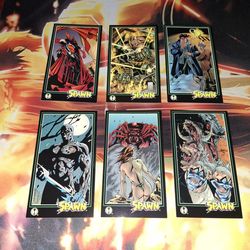 1995 WILDSTORM PRODUCTIONS TODD MCFARLANE SPAWN TRADING CARDS...VG COND...SMOKE FREE HOME...$1 EACH OR BUY ALL 6 FOR $5...
