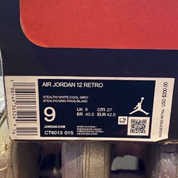 Air Jordan 12 Retro Size 9 
