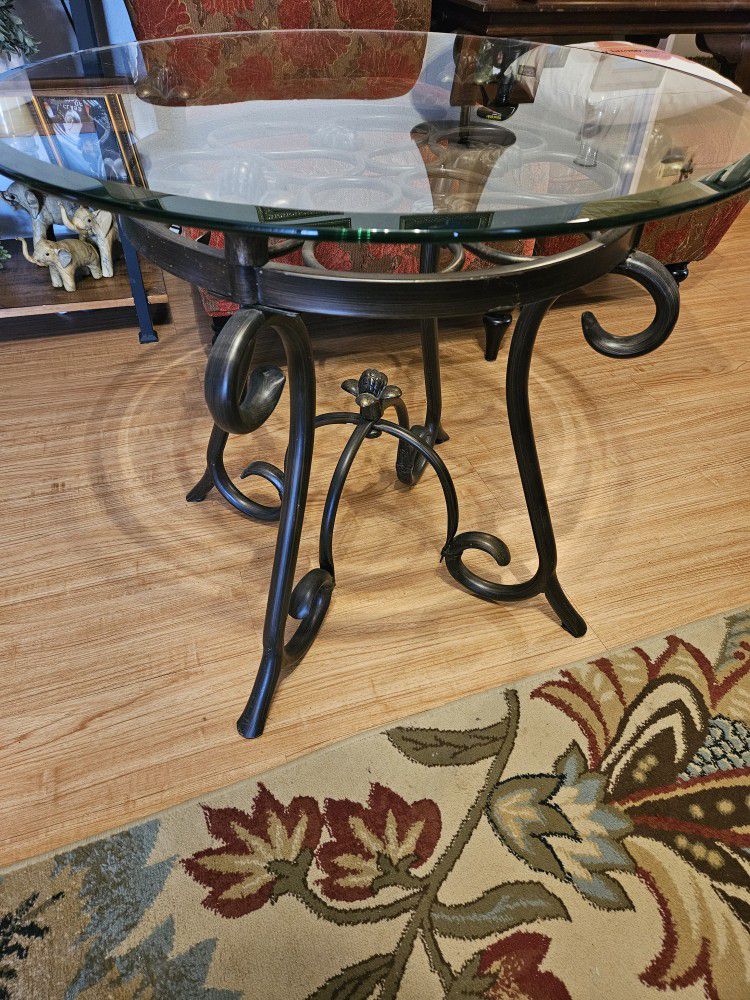 Glass Metal Table, Small