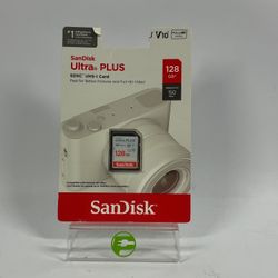 New SanDisk ULTRA PLUS 128GB 10MB/s UHS-I SDXC Card FHD