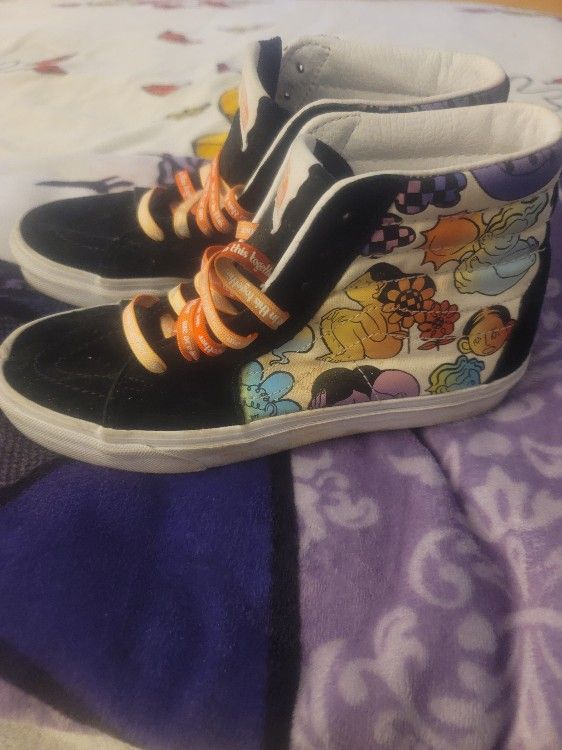 Vans Sk8-Hi Cultivate Care Floral Black & White Skate Shoes