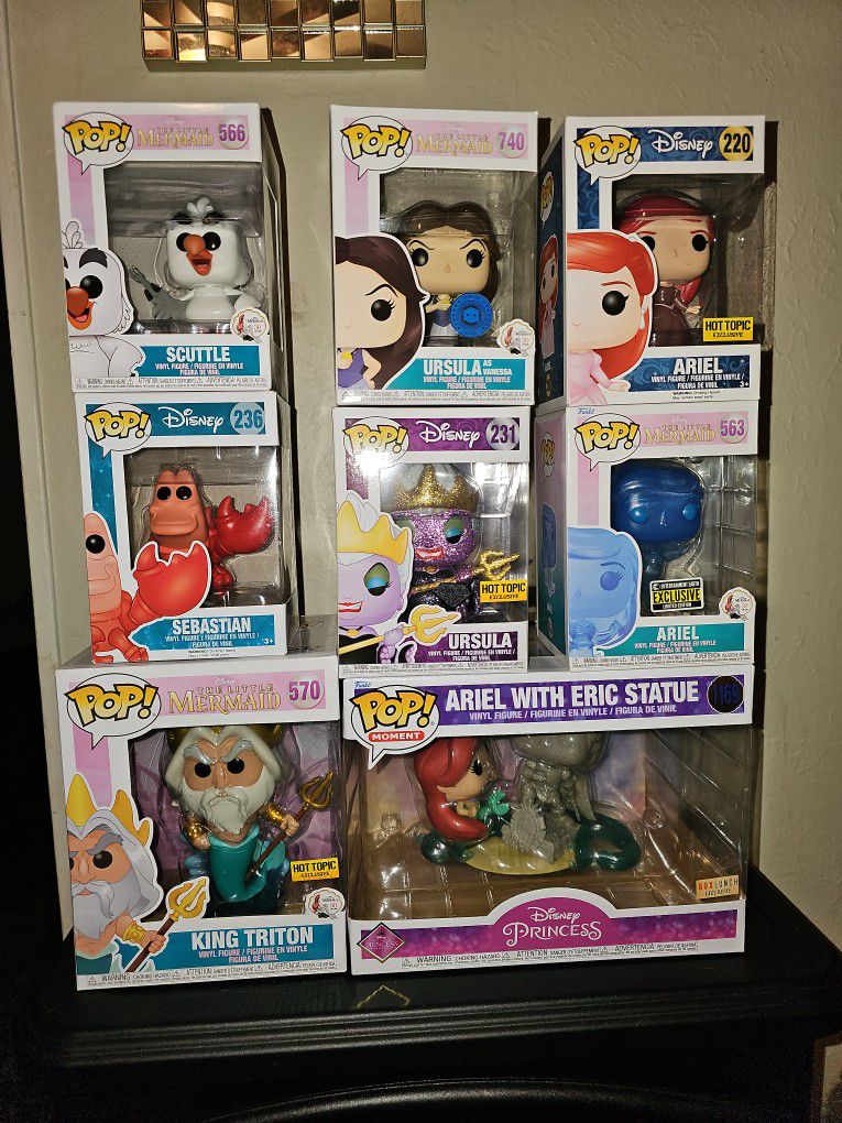 Disney The Little Mermaid Funko Pop Collection 