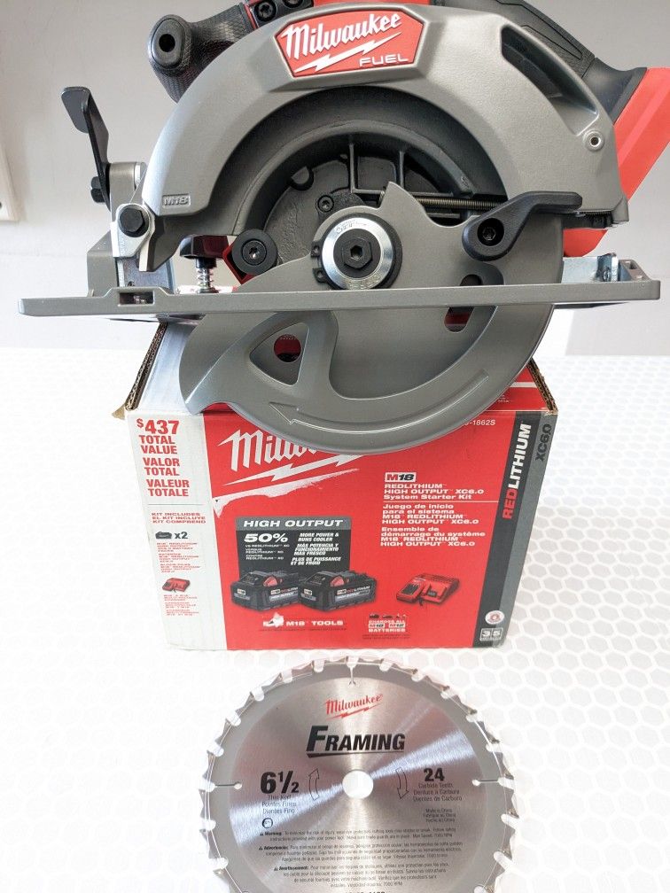 M18 Milwaukee FUEL 6 1/2" Circular Saw PRO- Combo Kit