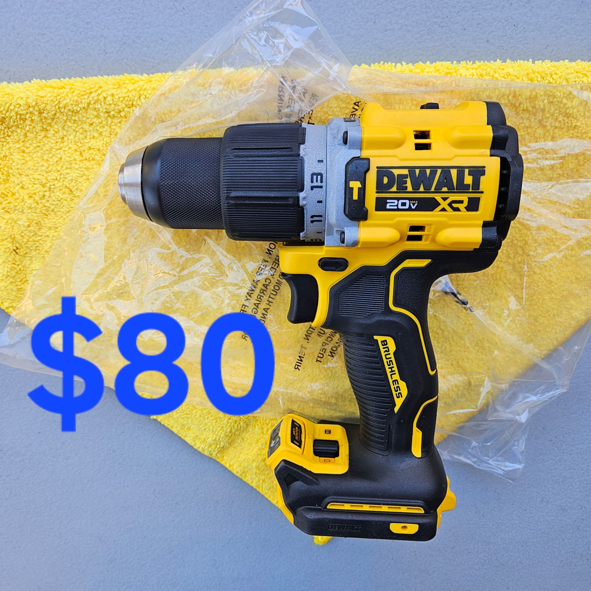 $80 New 20-Volt Dewalt XR Hammer Drill with ANTI-ROTATION SYSTEM (Tool-Only) model DCD806