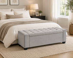 48.8" D Storage Ottoman Bench