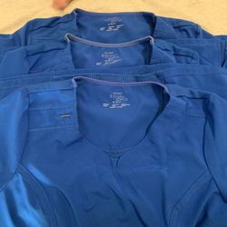 3 Sets Navy Blue Scrub Suit Size Small