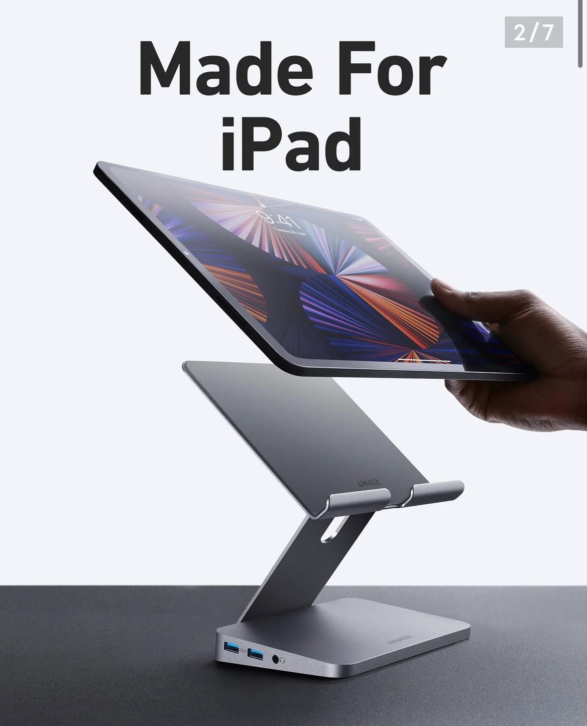 Anker 551 USB-C Hub (8-in-1, Tablet Stand)