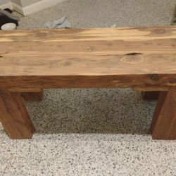 Homemade Wooden Bench 