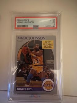 1990 hoops magic Johnson PSA 7