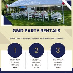 Tables, Chairs & Tents