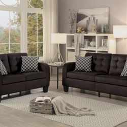 Sinclair Chocolate Living Room Set ( sectional couch sofa loveseat recliner options