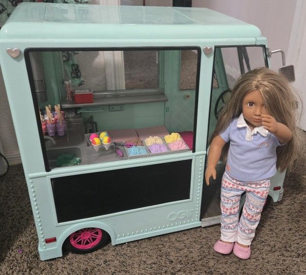 American Doll and Ice Cream truck