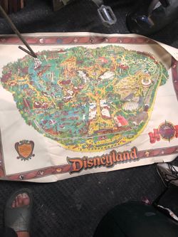 Original disneyland map fron july 17 1955