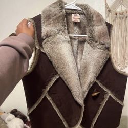 Vintage Faux Fur Vest 