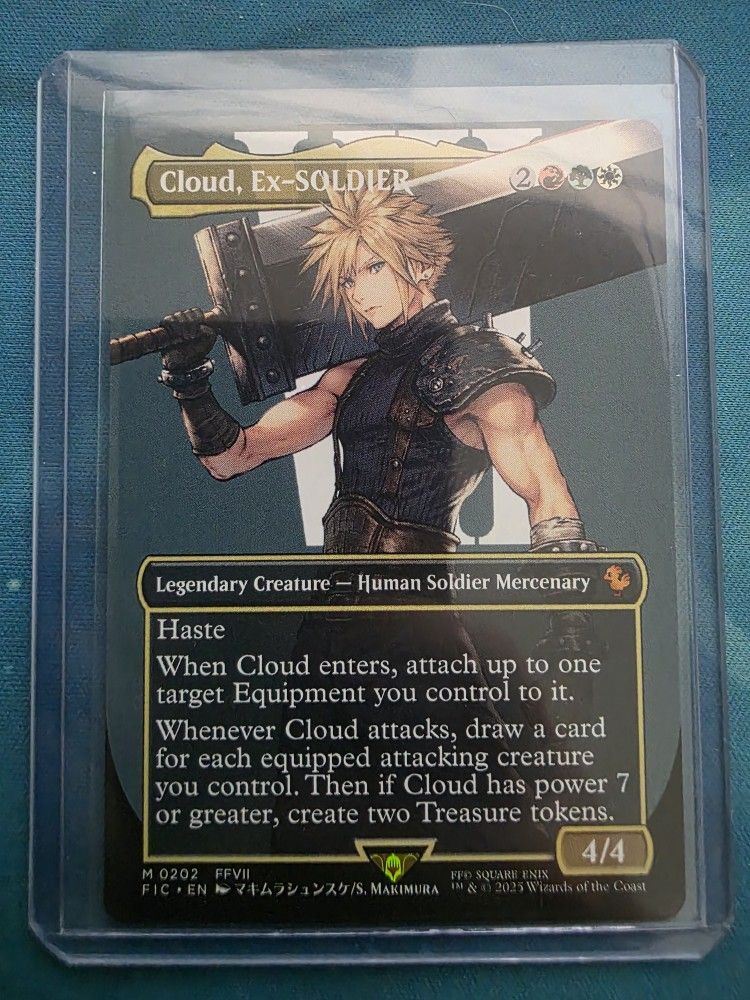 Magic The Gathering Cloud, Ex-Soldier Final Fantasy Borderless