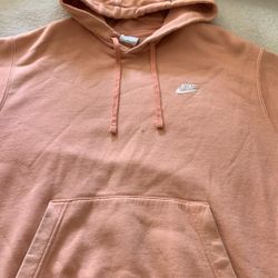 Light Pink Tan Nike Hoodie 