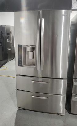 LG 4 Door Stainless Steel Fridge
