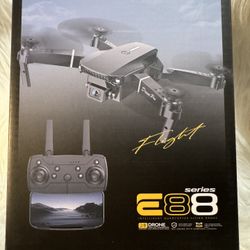 The E88 PRO Dual-camera Drone Features Stable Optical Flow, Foldable Remote-controlled Drone 