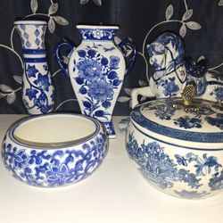 Antique Hand Painted Ceramic 