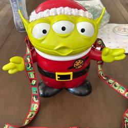 Disney Parks Toy Story Christmas Alien Popcorn Bucket