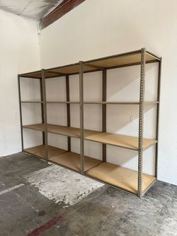 Industrial Racks 48 in W x 30 in D Used Heavy Duty Storage Shelving 4 Tier Stronger Than Homedepot Lowes And Costco Delivery Available
