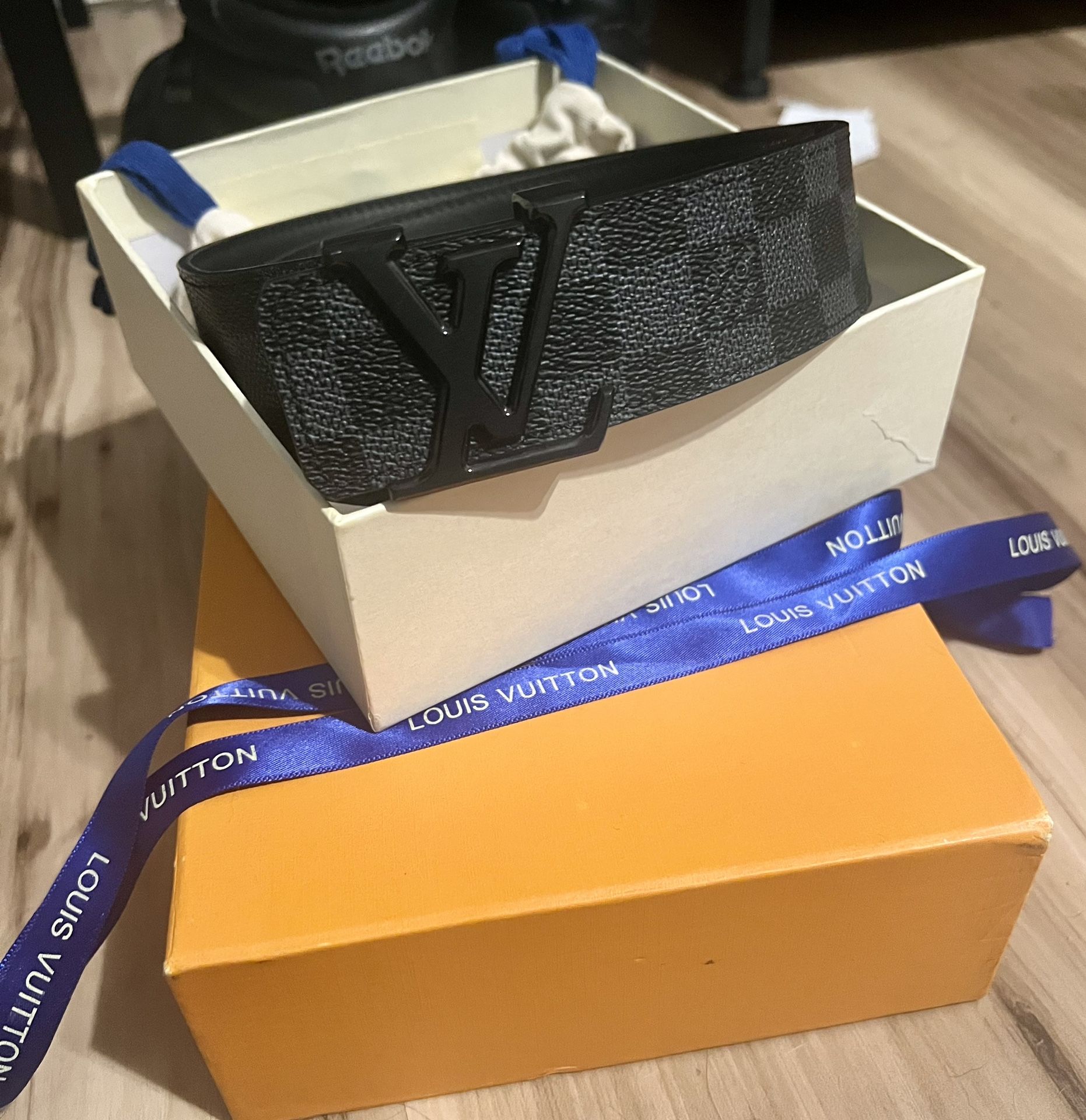 Louis Vuitton LV Initiales Belt - Black (M9808) NEW Size 34