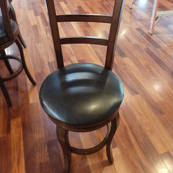 Bar Stools Little Over 2 Ft On The Cushion.