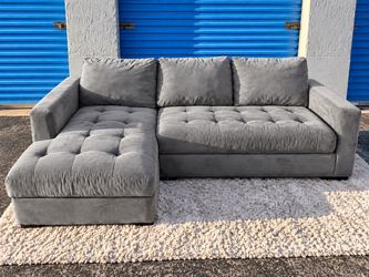 Gray sectional sofa(free delivery)