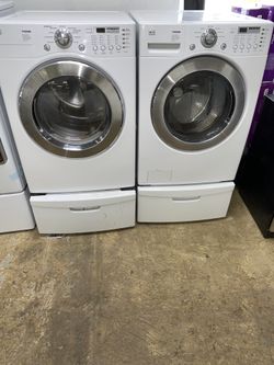 LG set washer and dryer electric we delivery