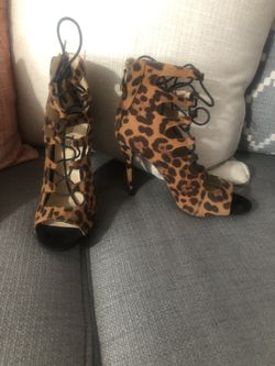 Leopard heels