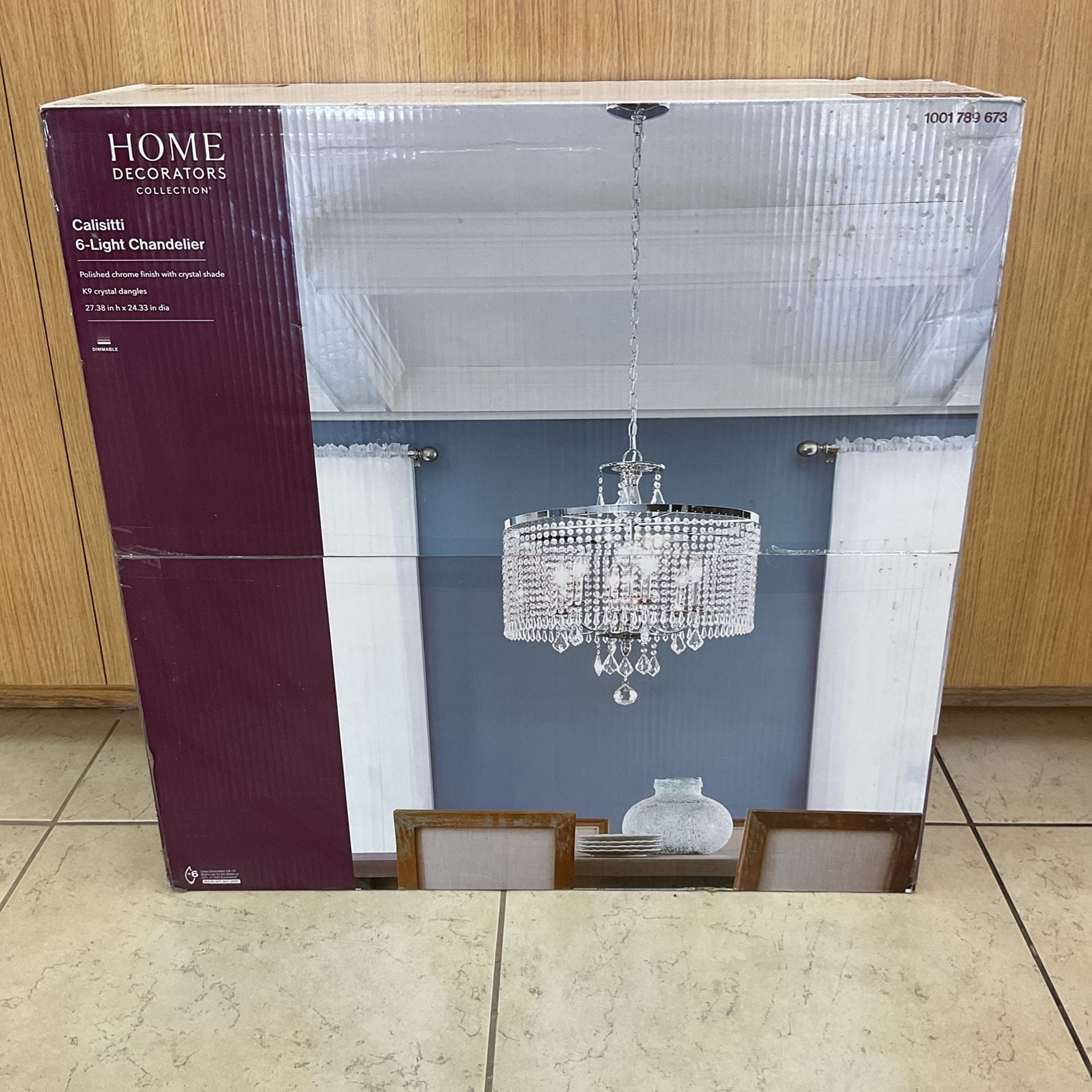 HOME DECORATORS COLLECTION CALISITTI 6 LIGHT CHANDELIER...