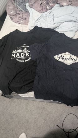 Madrid Clothing Graphic T-Shirts Bundle x2