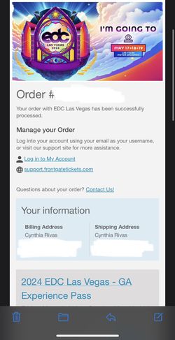 EDC Las Vegas 2024 GA 3 day