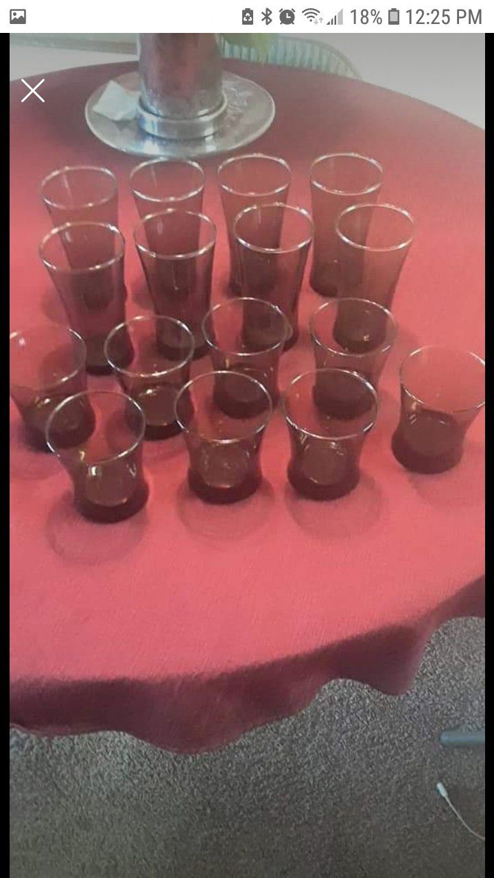 Complete set of Drinking Glasses, 12 oz & 16oz