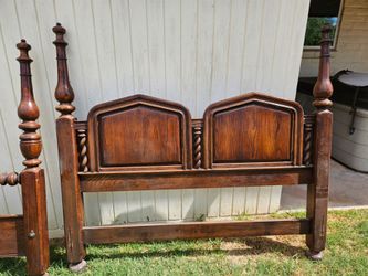 Solid wood Queen size bed frame -no mattress