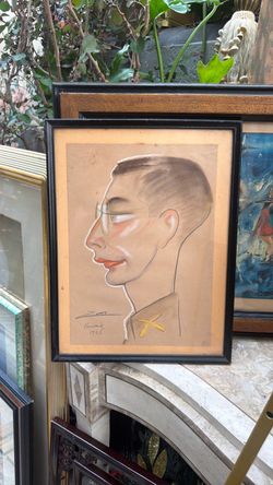 Mid Century 1946 signed by the artist portrait