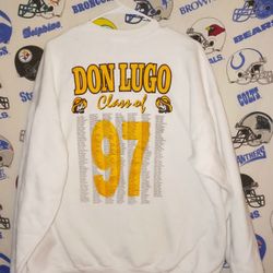 Vintage Vntg Class Of 1997 Don Antonio Lugo High School Chino California Graduation Crewneck Sweater Sweatshirt