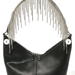 Rhinestone  Waterfall Handbag 